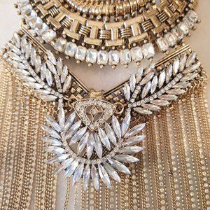 Bold statement necklace bling, edgy - Bundle of 5 items
